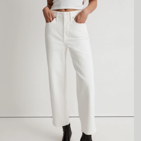 NWT Madewell The Perfect a vintage Wide Leg Crop Jean P27 - Picture 6 of 8